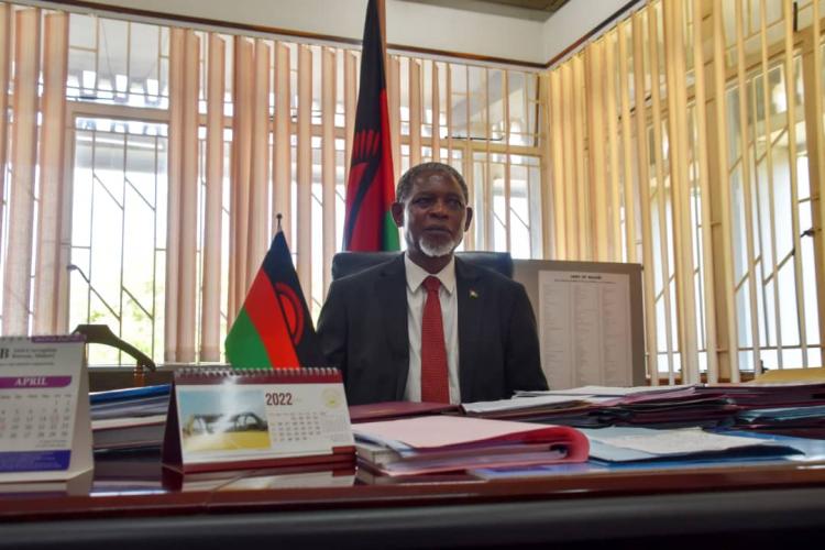 Hon. Titus Mvalo, Minister of Justice.